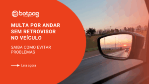 multa por andar sem retrovisor no veículo