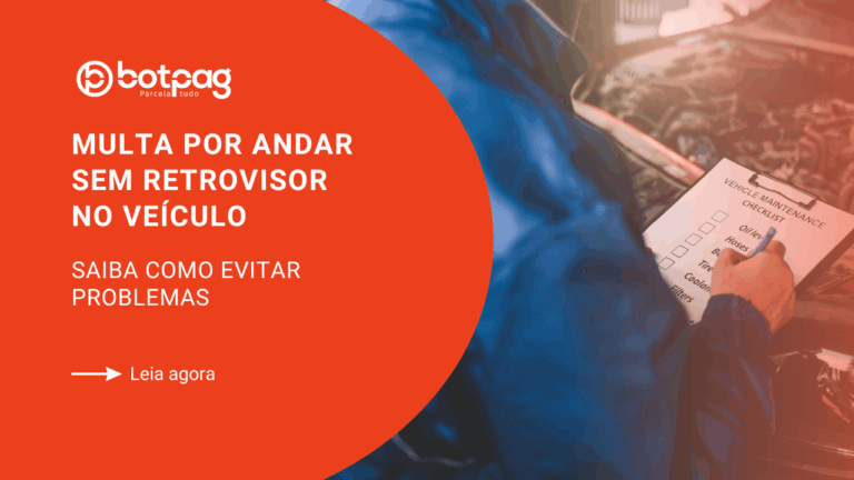 multa por andar sem retrovisor no veículo