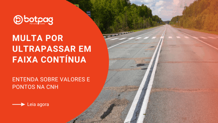 multa por ultrapassar em faixa contínua