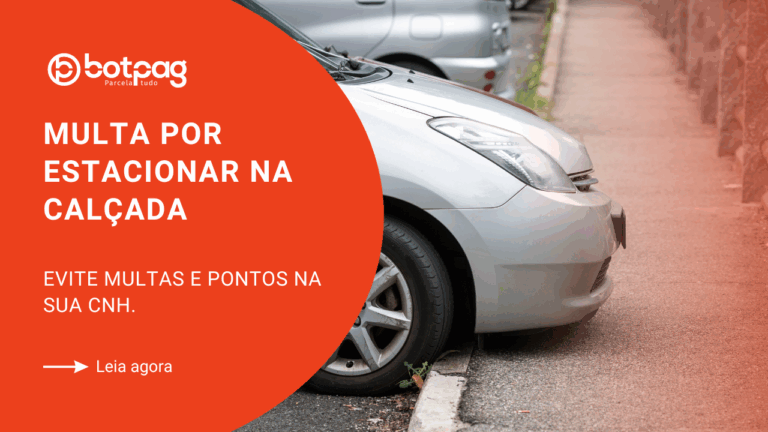 multa por estacionar na calçada