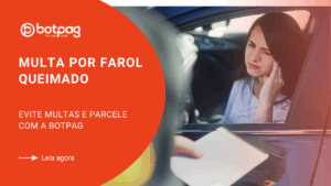 multa por farol queimado