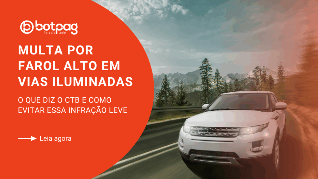 Multa por Farol Alto em Vias Iluminadas