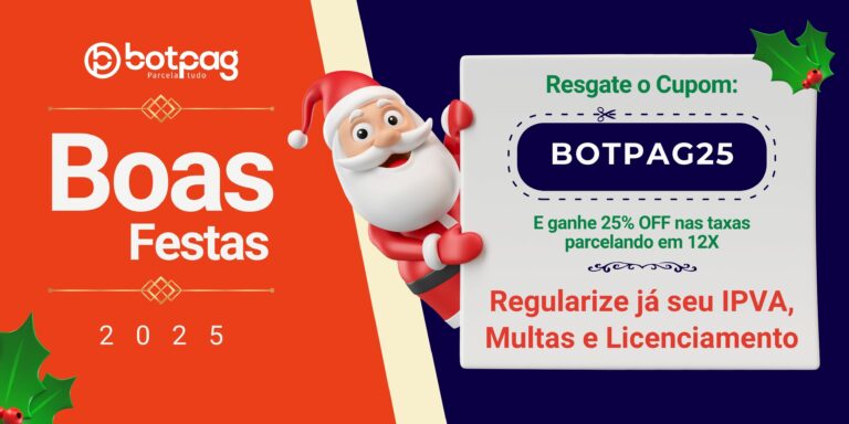 BOAS FESTAS - BOTPAG - CUPOM DE DESCONTO: BOTPAG25