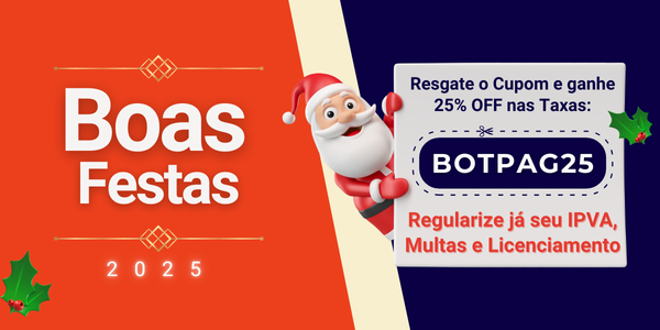 Resgate o Cupom e ganhe 25% OFF nas Taxas: