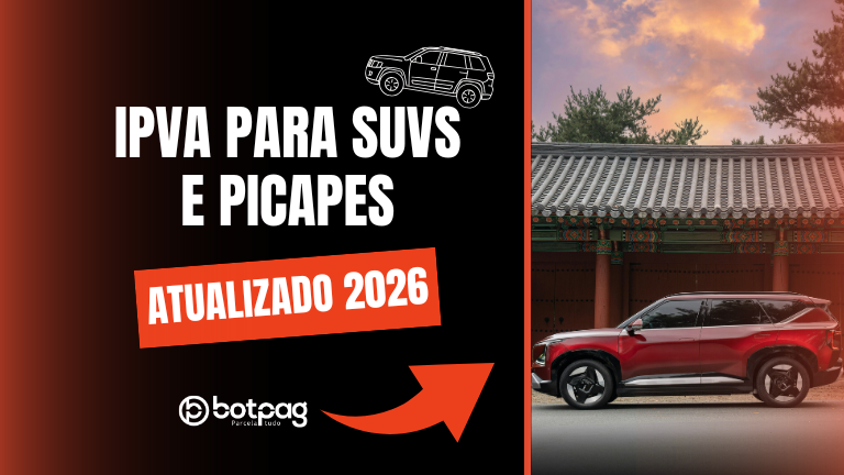 IPVA 2026 para SUVs e Picapes